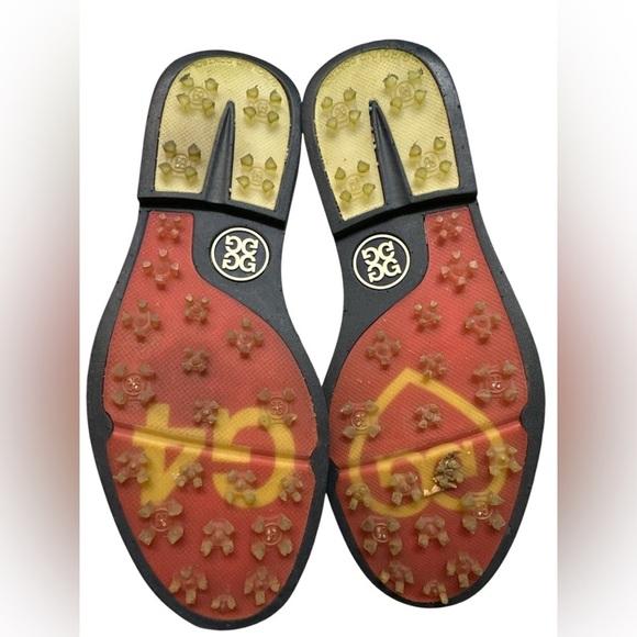 G/Fore Stud Cap Toe White Leather Ladies Golf Shoe - Picture 6 of 7